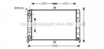 AVA QUALITY COOLING la2023 -  Радиатор, охлаждение двигателя
